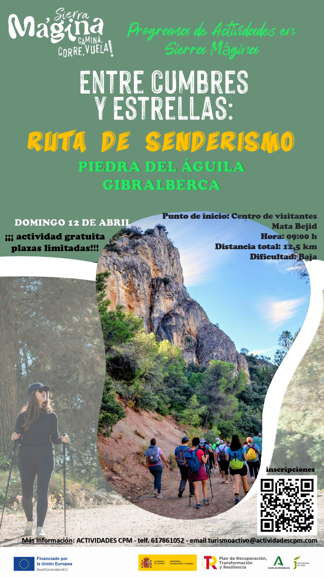 Ruta de senderismo: Piedra del Águila-Gibralberca-El Peralejo. “Sierra Mágina, aventura y deporte de bajo impacto en la alta montaña de Andalucía”