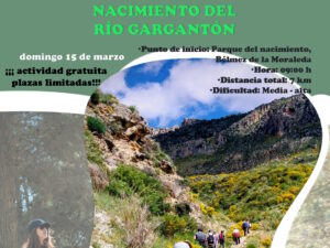 Ruta de senderismo: Nacimiento del Río Gargantón. “Sierra Mágina, aventura y deporte de bajo impacto en la alta montaña de Andalucía”