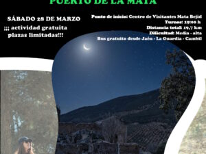 Travesía nocturna: Puerto de La Mata “Sierra Mágina, aventura y deporte de bajo impacto en la alta montaña de Andalucía”