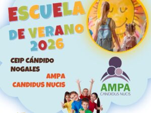Escuela de Verano 2026. CEIP Candido Nogales AMPA Candidus Nucis